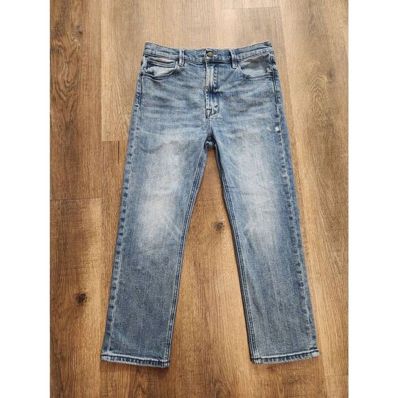 MOTHER Denim - Mother 'The Double Dazzler In Lbo" womens Jeans 30x23.5 crop ankle straight fit